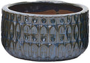 Alba Blue Low Pots