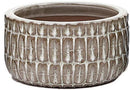 Alba Grey Low Pots