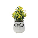 Faux Plant White Pots