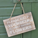 Help Yourself Signs