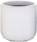Lyra Hessian White Pot