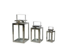 Milan 3pk Ss Silver Lanterns