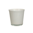 White Glass Orchid Covers