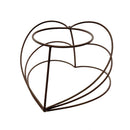 Metal Sgl Pot Stand Heart
